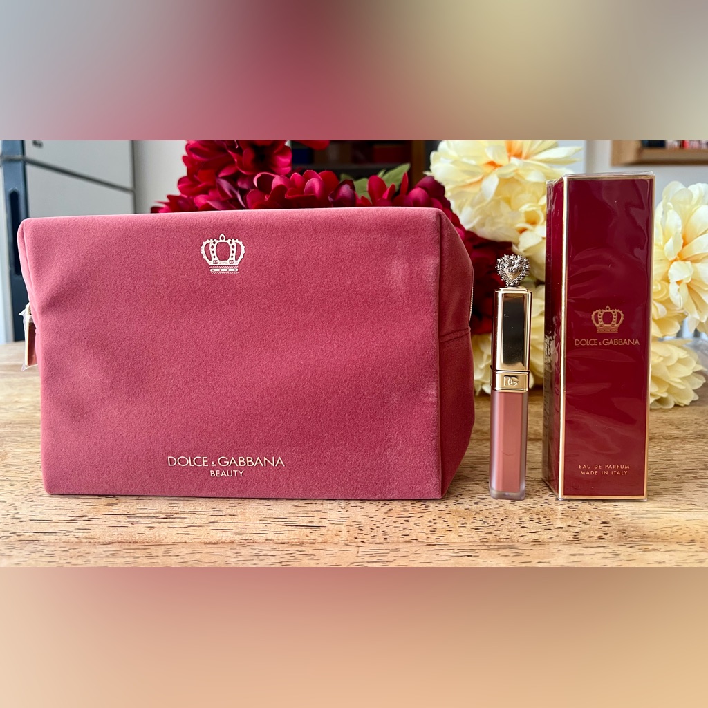 Dolce & Gabbana Beauty Set With Pink Pouch